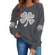 thumbnail image 1 of TaTaai Womens St Patricks Day Print Sweatshirt Long Sleeve Crewneck Casual Pullover Fleece Lined Holiday Top Gift, 1 of 6