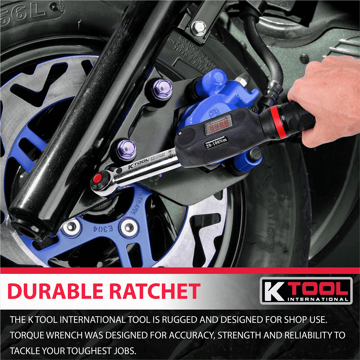 K-Tool 72133 3/8-" Drive Digital 15" Torque Wrench