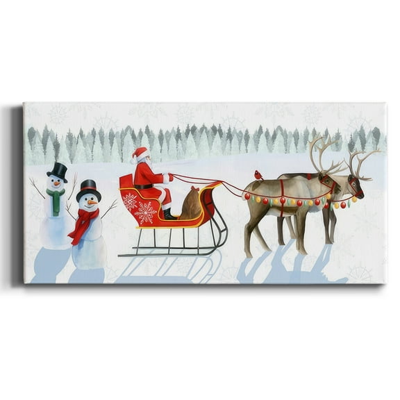 Santa's Snowmen Collection D- Gallery Wrapped Canvas