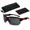 Black and Red, variant on Polarized Mens Wrap Around Fashion Sunglasses Fishing Golf Running Sport Glasses black and red with black lens