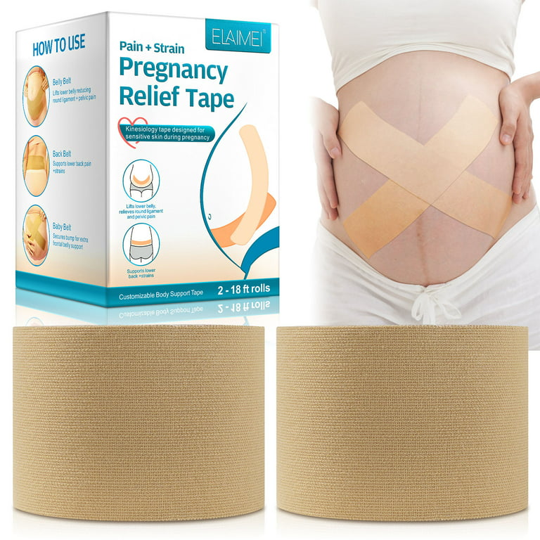 Sardfxul Pregnancy Tape Belly Support Tape Waist Pain and Strain Relief for  Pregnant Woman Back Brace Protector Maternity Abdomen