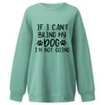 thumbnail image 2 of Si Je Ne Peux Pas Amener Mon Chien Je N'Y Vais Pas Chandails pour Femmes 2026 Chandail à Manches Longues à Col Rond Graphique Maman de Chien Chandails pour Femmes, 2 of 4