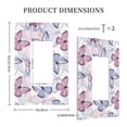 thumbnail image 5 of Zufioo Butterflies in Pastel Print Switch Wall Plate, Dustproof and Heat-resistant Decorative Wall Switch Cover, Suitable for Residential and Commercial Areas-Mid-size, 5 of 8