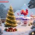 thumbnail image 3 of Vibrant Metal Hanging Christmas Tree Wind Spinner - Festive Garden Decor with Colorful Patterns for Yard and Holiday Cheer, 3 of 7
