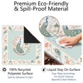 thumbnail image 4 of Mint Peacock Pavilion Floral Mahjong Mat 31.5x31.5 Inch | Non-Slip And Noise Reduction Mah Jong Table Mat Cover with Carrying Bag For Mahjong Lovers, Poker, Board Games And Dominoes, 4 of 7