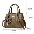 thumbnail image 6 of Stylago Women's Purses and Handbags Multiple Compartments Crossbody Tote Bags Leather Top Handle Satchel with Bow Pendant Brown, 6 of 6