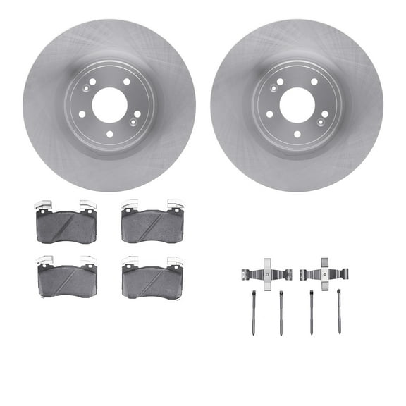 Dynamic Friction Company Front Brake Rotors with 5000 Advanced Brake Pads includes Hardware 6512-21190
