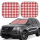 thumbnail image 1 of Fotbe Red Plaid Daisy Juego de 2 Piezas de Parasoles para Parabrisas | Bloqueador Solar para Auto | Accesorios Plegables para Protección Solar Interior-Large, 1 of 6