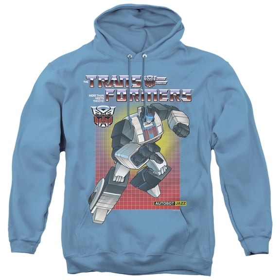 Transformers Jazz Adult Pullover Hoodie Sweatshirt Carolina Blue