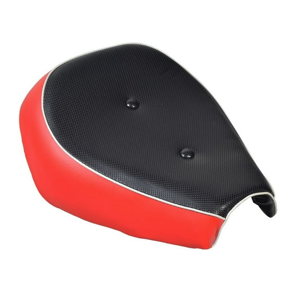 AlveyTech Black & Red Seat for Baja MB165 & Falcon Mini Bikes, Gas/Electric Power Scooter, 4-Wheeler