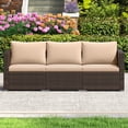 thumbnail image 4 of Gymax 3PCS Patio Sectional Sofa Set w/Right Arm Sofa & Left Arm Sofa Soft Cushions Beige, 4 of 10