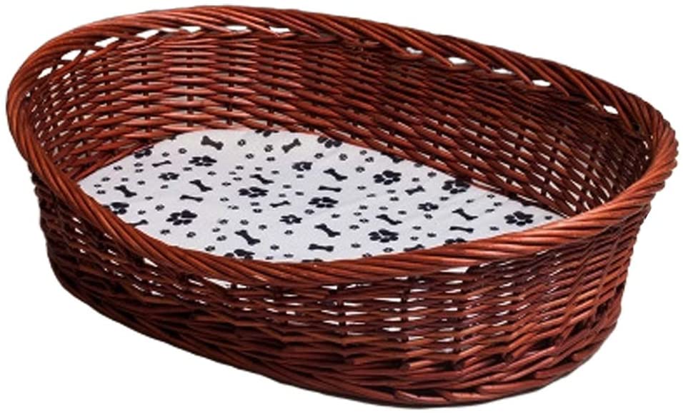 Pet Dog BedRattan Pet Nest Cat Litter Rattan Dog Bed Large Dog Satsuma