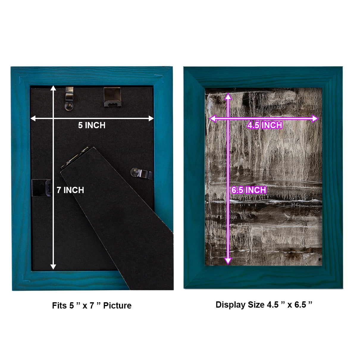 Continuum III -Framed Print w/glass-Ocean Blue