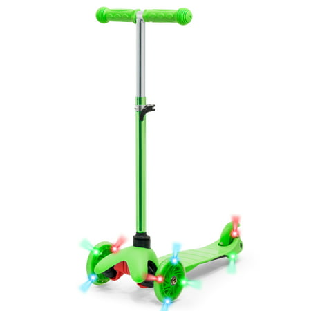 Best Choice Products Kids Mini Kick Scooter w/ Light-Up Wheels and Height Adjustable T-Bar - (Best Kicks On Sale)