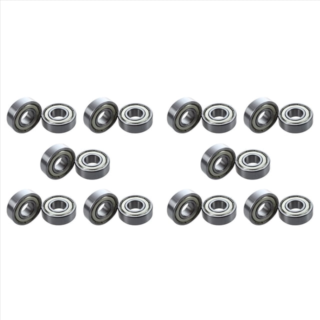 20X 6202Z Rodamiento de Bola Radial de Ranura Profunda par Blindada de Metal Dual 15 X 35 X 11mm