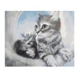 thumbnail image 2 of Pintura a Óleo de Pintura Gato de Elegante para Sala de Comedor de 1 Macarena Pintura por kits de los números, 2 of 8