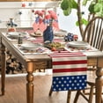 thumbnail image 7 of Sm:)e Watercolor Floral Poppy Eucalyptus Summer and 4th of July Placemats Set of 4,Seasonal Summer Washable Kitchen Dining,12 x 18 Inch, 7 of 7
