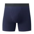 thumbnail image 1 of Rbaofujie Mens Boxer Briefs Men's Cotton Boxers Solid Color Open Men'S Underwear, 1 of 2