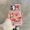 thumbnail image 1 of lindo disney princesa neón fluorescente caso del teléfono para iphone 12 11 pro max xr ix xs max iphone 6 6s 7 8 plus caso a prueba de golpes casetify caso completo cubierta suave Gao Jiahui unisex, 1 of 2