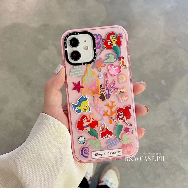 lindo disney princesa neón fluorescente caso del teléfono para iphone 12 11 pro max xr ix xs max iphone 6 6s 7 8 plus caso a prueba de golpes casetify caso completo cubierta suave Gao Jiahui unisex