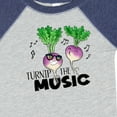 thumbnail image 4 of Inktastic Turnip the Music Partying Vegetables Boys or Girls Baby Bodysuit, 4 of 5