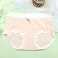thumbnail image 4 of Gibobby Pantaletas de encaje cintura alta Calzoncillos Bragas sexy Ropa interior Bragas Bikini Sólido Calzoncillos para mujer Bragas Bragas de algodón Regalo para mujer(Beige,M), 4 of 5