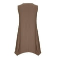 thumbnail image 5 of Diufon Summer Casual for Women Dresses Round Neck Sleeveless Dress Solid Color A-Line Lounge Dresses, 5 of 6