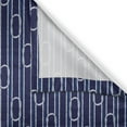 thumbnail image 3 of Ambesonne Navy Blue Kitchen Curtains, Marine Knots Pattern, 55"x39", Dark Blue White, 3 of 3