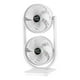 thumbnail image 5 of Ventilador de ventilador de escritorio liviano Operación tranquila Operación Doble 3 velocidades Configuración para el dormitorio de la, 5 of 8