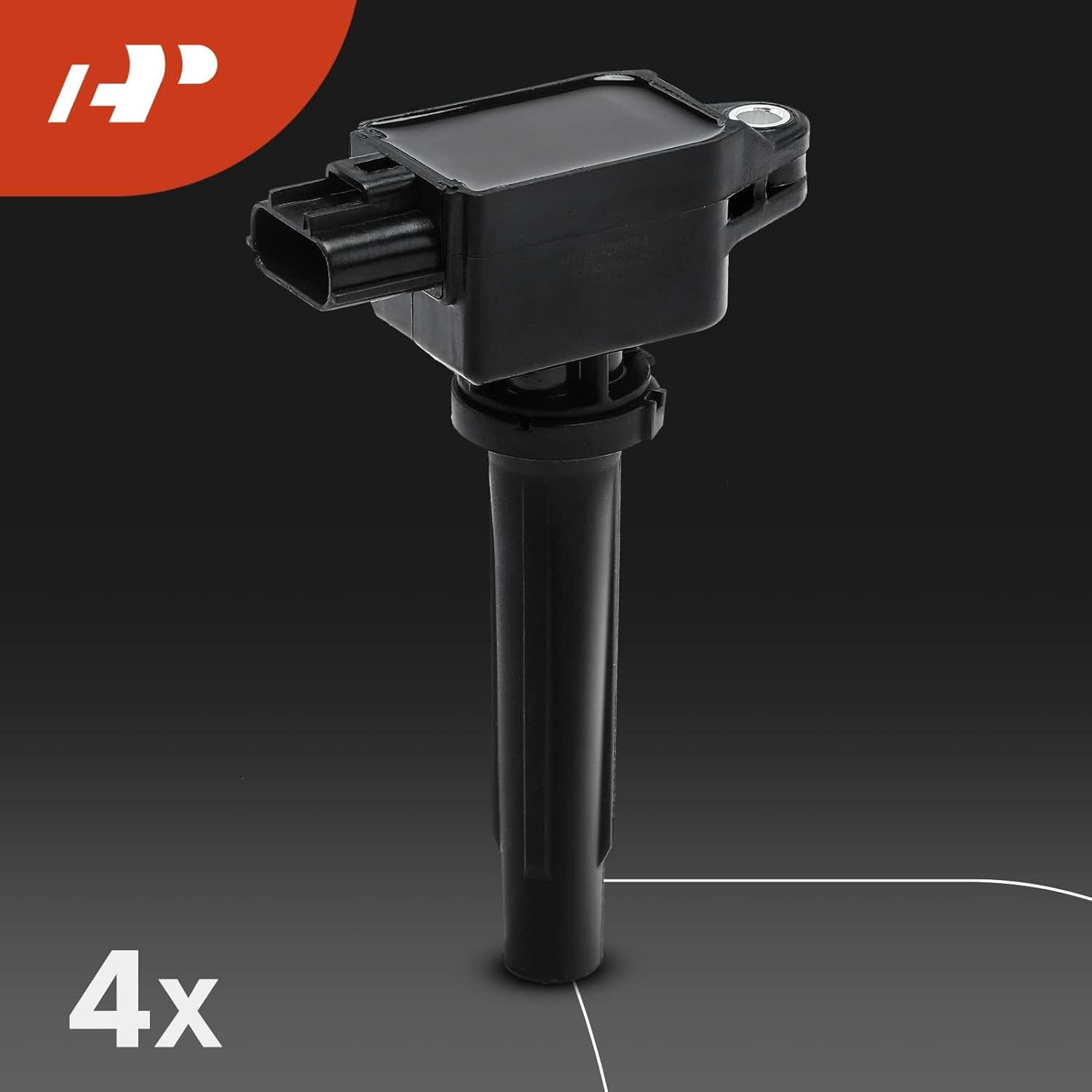 A-Premium Set of 4 Ignition Coil Pack and Iridium Spark Plugs Compatible with Toyota Yaris 2019, Yaris iA 2017-2018 & Scion iA 2016, 1.5L, Replace# P51R18100, 90118WB460