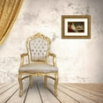 thumbnail image 3 of Anton Faistauer 14x12 Gold Ornate Wood Frame and Double Matted Museum Art Print Titled - Young Woman on a Red Sofa (1913), 3 of 4