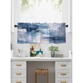thumbnail image 5 of Valances for Windows Abstract Mottled Texture Rod Pocket Cafe Window Treatments Valance Curtains for Kitchen Bathroom Laundry Basement Windows 42"x12", 5 of 9