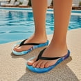 thumbnail image 5 of POLERO Girls Boys Cartoon Ocean Shark Print Flip Flops Sandals Kids Water Shoes - Thong Beach Slides Slip On Quick Dry (Toddler-Little Kid) Size 12.5, 5 of 6