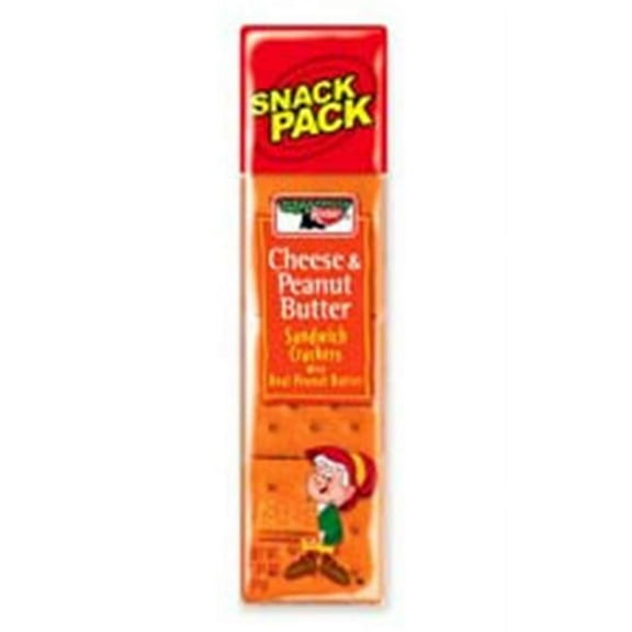 Keebler, KEB21165, Cheese & Peanut Butter Sandwich Crackers, 96 / Box