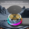 thumbnail image 3 of 15W Magnetic Wireless Car Mount Charger with RGB Flowing Lights, 108LBS Strong Vacuum Suction Phone Holder, Bendable Memory Alloy Arm Car Phone Holder For iPhone 17/16/15/14/13/12, 3 of 7