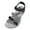 Black, variant on Women's Walking Sandals Arch Support Strappy Slides Orthopedic Recovery Sport Hiking Shoes