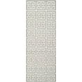 thumbnail image 3 of SAFAVIEH Dhurrie Valentina Geometric Moroccan Wool Area Rug, Grey/Ivory, 7' x 7' Round, 3 of 10