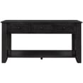 thumbnail image 4 of Lunale 55.1" Modern Storage Console Table with 3 Drawers and 1 Shelf for Entryway, Living Room, Black, 4 of 6