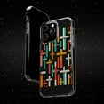 thumbnail image 6 of DistinctInk Clear Hybrid Case for Apple iPhone 13 Pro Max (6.7" Screen) - Vibrant Harmony: Bold Crosses on Black - Raised Bezel Screen Guard, 6 of 8