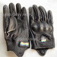 thumbnail image 1 of ICON Retro Time-Guantes De Cuero Real Para Motocicleta , Impermeables , Cruz , Neutros Equitación, 1 of 4