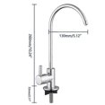 thumbnail image 4 of Exquisite Stainless Steel Tap Kitchen Direct Drinking Faucets 1/4 Inch Anti-osmosis Purifier Stainless Steel Ceramic Core Lead-free Taps, 4 of 5