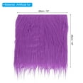 thumbnail image 2 of Uxcell 1 Pcs 10 x 10 Inch Plush Faux Fur Fabric Square Fluffy Faux Fur Patches Cuts, Light Purple, 2 of 6