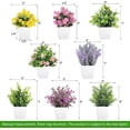 thumbnail image 3 of Fake Plants Mini Potted Artificial Plants, 8 Pack Artificial Eucalyptus Plants Small Houseplants Greenery in Black Round Pot, Small Faux Plants Decor for Home Bathroom Office Farmhouse Desk Shelf, 3 of 5