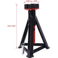 thumbnail image 2 of 3 Ton Jack Stand for Garages, 6600 Lbs Capacity Low Profile Lifting Stand with 10 Type Adjustable Heights Auto Repair Shop Axle Lift Stands for SUV Truck RV, Heavy Duty Steel Jack Auto Stands, 1 Pair, 2 of 7