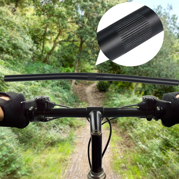 OULII Flat Bar Bike For City Streets Aluminum Alloy Black 1Pack