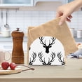 thumbnail image 6 of Deer Black Napkin Holder for Table Clear Napkin Stand Paper Holder Acrylic Organizer Dispenser Napkins for Dinner Kitchen Restaurant Room, 6 of 8