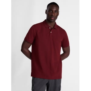George Men's Pique Polo Shirt with Short Sleeves