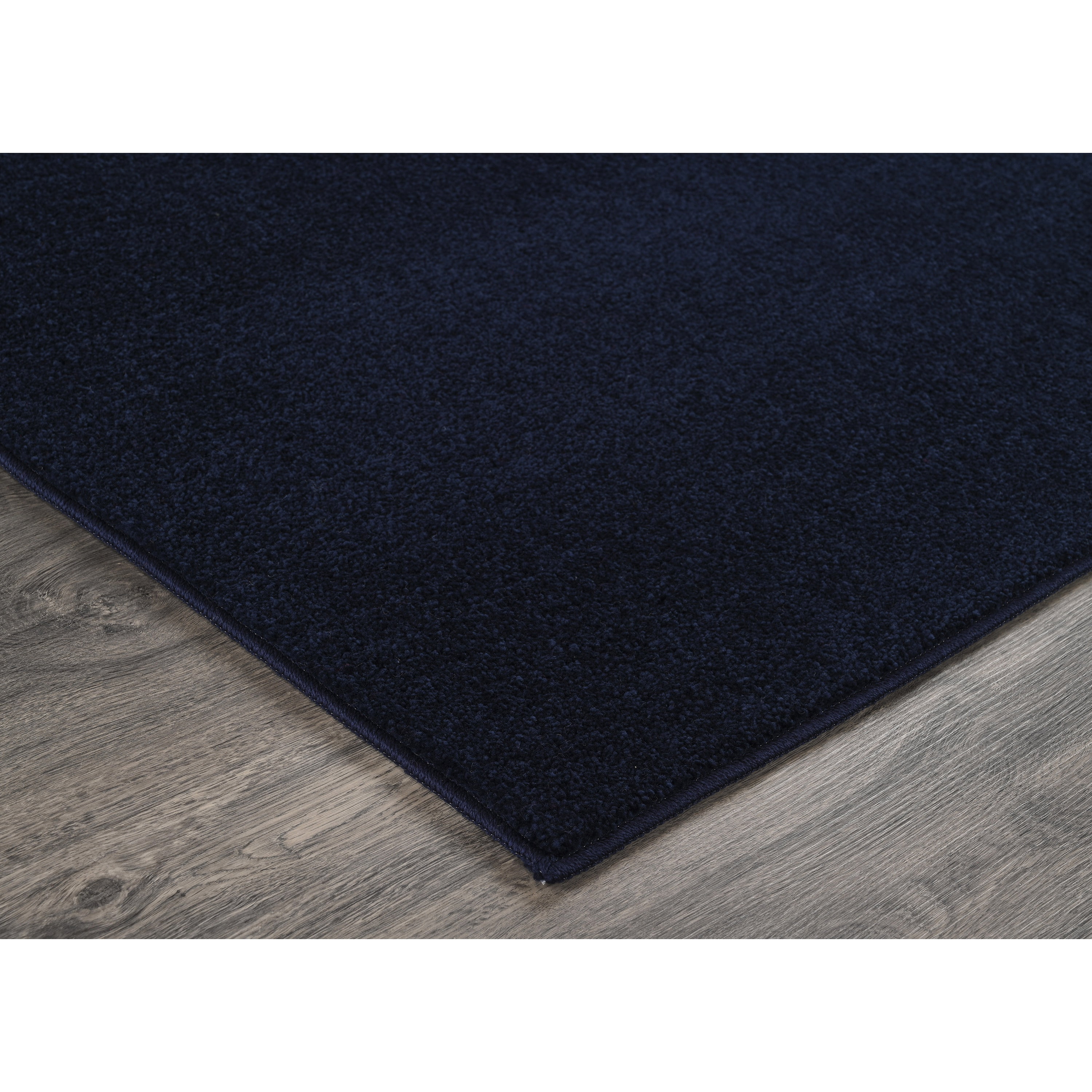 Garland Rug Palmer Plush Washable Navy Blue Indoor Area Rug, 3' x 5'