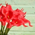 thumbnail image 4 of Morttic 20pcs Artificial Calla Lily Silk Flowers 13.4" for Home Kitchen Wedding Table Decoration (Red), 4 of 18
