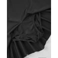 thumbnail image 6 of Lejafay Kids Girls Figure Ice Roller Skating Dress Rhinestone Long Sleeve Leotard Dresses Ballet Black 14, 6 of 7